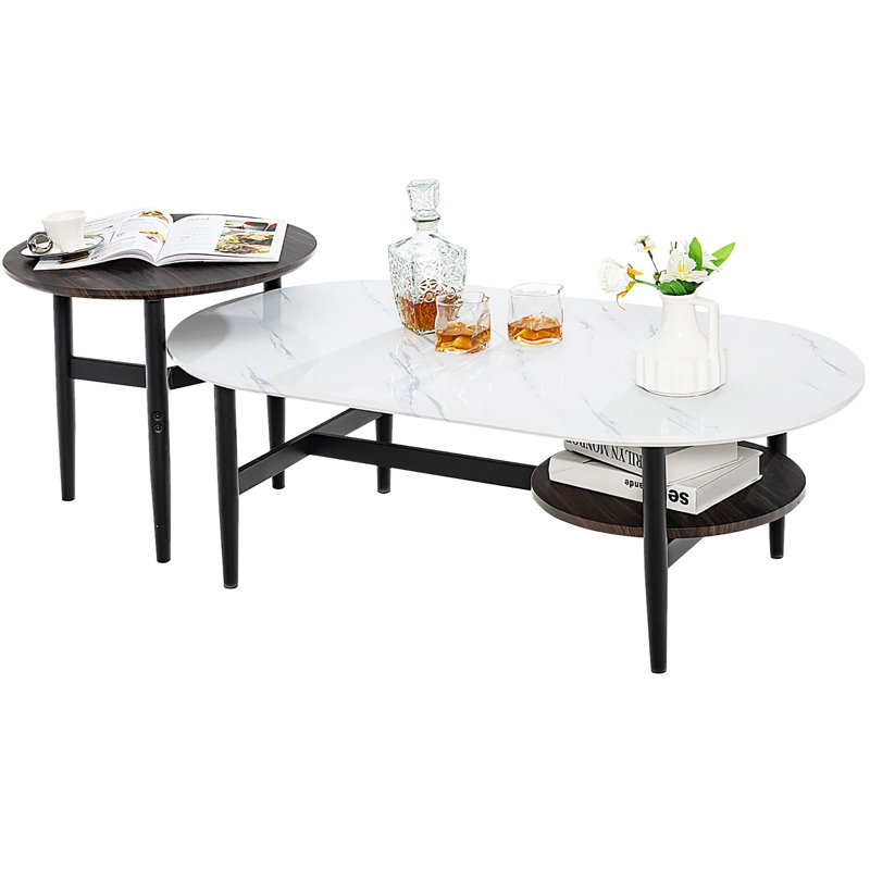 Wrought Studio Chifor 4 Legs 2 Nesting Tables Wayfair